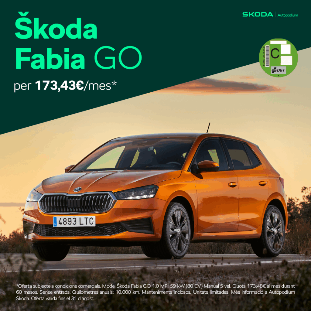 Ofertes Škoda GO agost 2025 – Škoda Fabia Autopodium